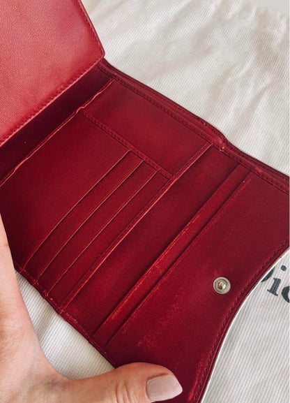 Rare Dior John Galliano Era Trailer Wallet Red From Japan