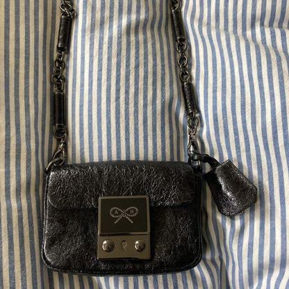 Anya Hindmarch Pouch Mini Shoulder Bag Black from Japan
