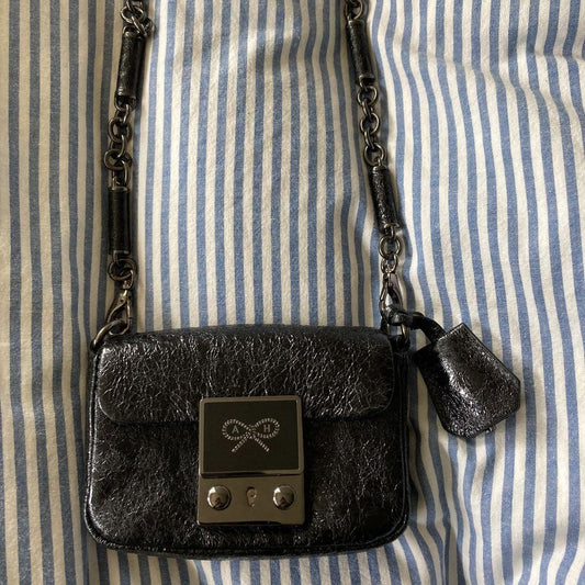 Anya Hindmarch Pouch Mini Shoulder Bag Black from Japan