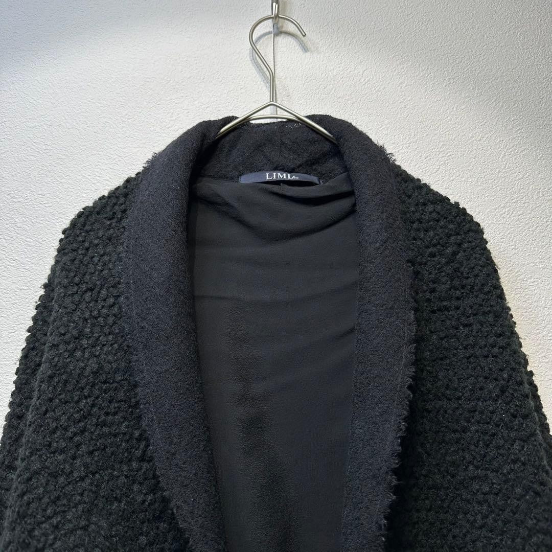 Limi Feu Japan Wool Layered Buttonless Knit Cardigan Size S