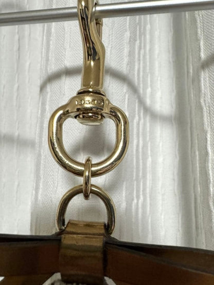 Gucci GG supreme Great Dane Dog w/ Gold Ribbon Bag Charm Key Ring Keychain