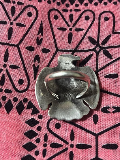 30s/40s Indian Jewelry Thunderbird Ring NAVAJO