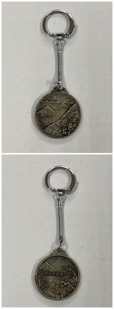 Set of 5 Keychains featuring Osaka Castle, Kinkaku-ji Temple, and others.