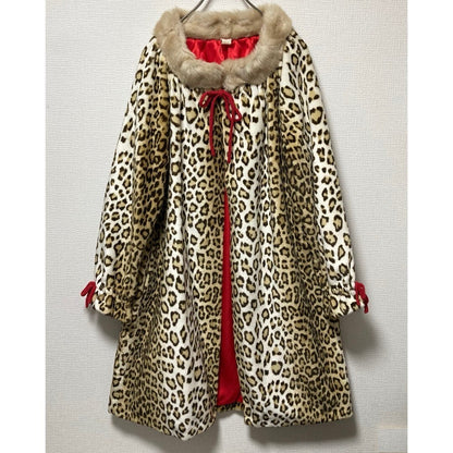 Fifi Chachnil Leopard Print Coat Fifi Chachnil Poncho Gown Free Size Rare