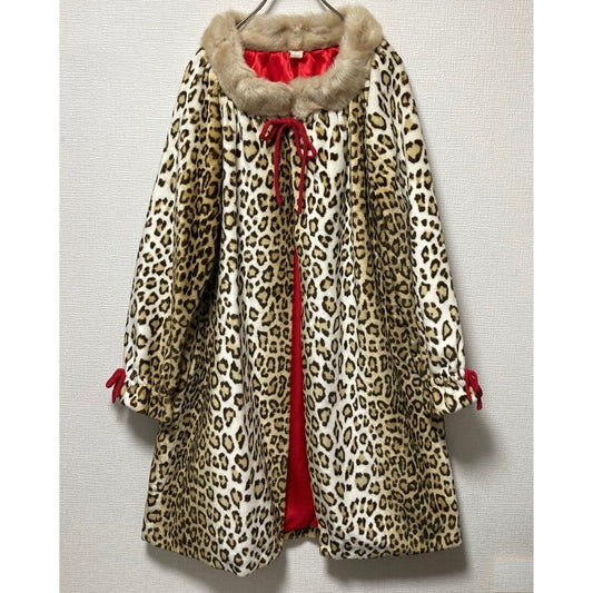 Fifi Chachnil Leopard Print Coat Fifi Chachnil Poncho Gown Free Size Rare