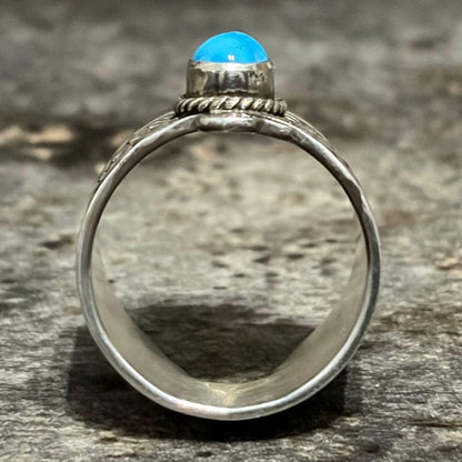 Darrell Cadman Navajo Turquoise Silver Thunderbird Ring