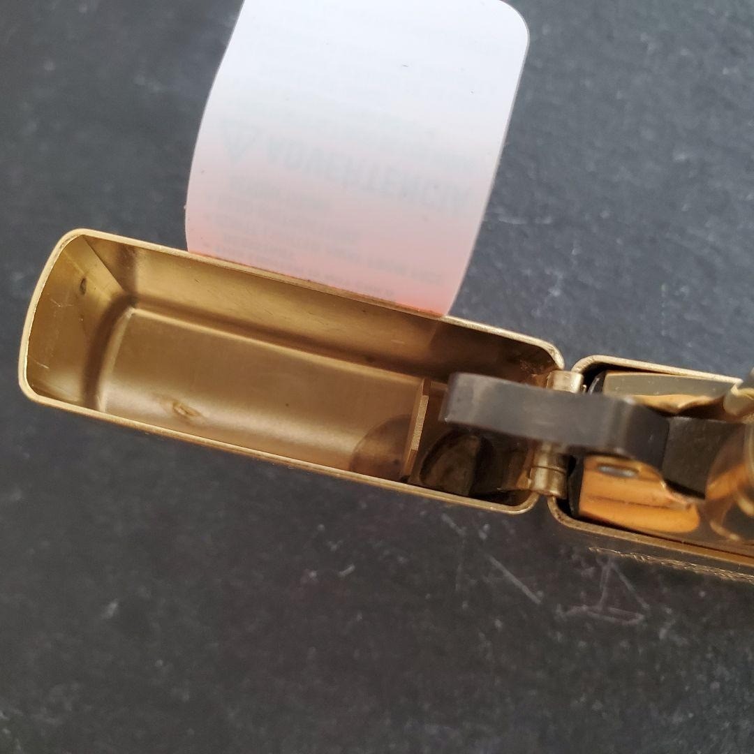 CAT Caterpillar Authentic Machines Brass Gold Zippo Oil Lighter 2005 MIB Rare