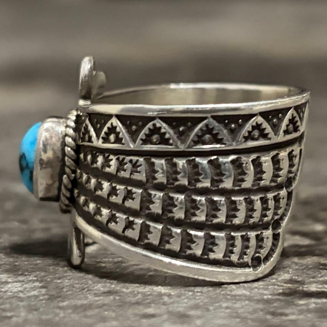 Darrell Cadman Navajo Turquoise Silver Thunderbird Ring