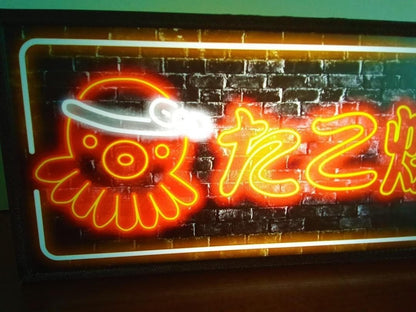 Takoyaki food Japanese Vintage LED Plastic Signboard at home 20 ×10×5㎝