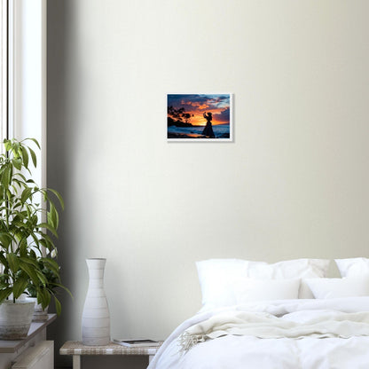 Sinking Light and Hula Prayer Hawaiian Art A4 Wall Hanging Interior, Limited