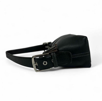 Vintage COACH 7461 Mini Baguette Shoulder Bag / Handbag -Black Leather