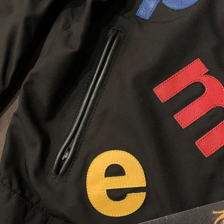 Supreme × VANSON 20ss single rider's jacket size M black Leather Logo NEW