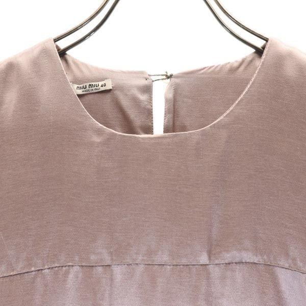 MIUMIU made in Italy No sleeve one piece 40 Pink Women