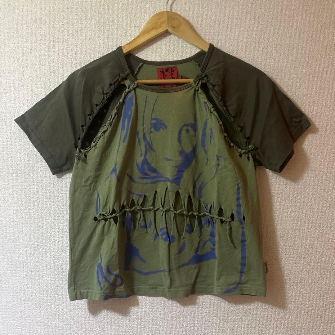 heaven by Marc Jacobs Graphic Tee T Shirt Khaki Size L Pre-owned From JAPAN