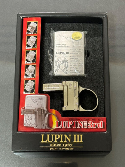 Zippo Lupine the Third Gun Action Goemon Vintage Made in 2000 Lighter