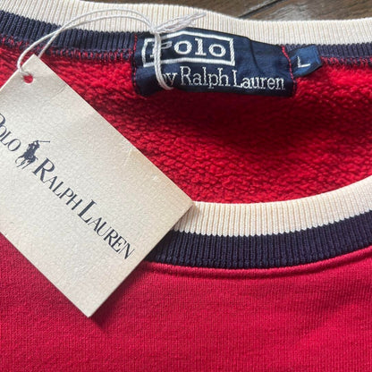 Polo Ralph Lauren 1992 STADIUM COLLECTION P-wing Crewneck Sweatshirt Used Size L