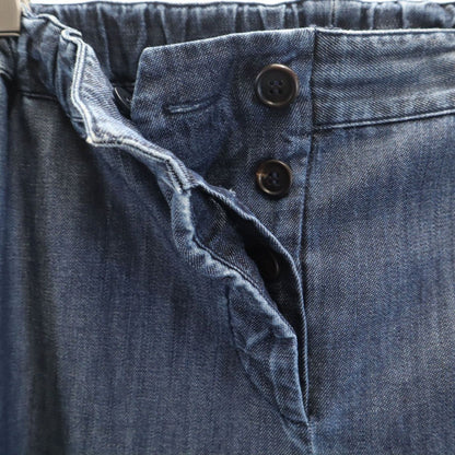 MIUMIU made in Italy Denim-like Easy Ankle pants 38 Navy Women