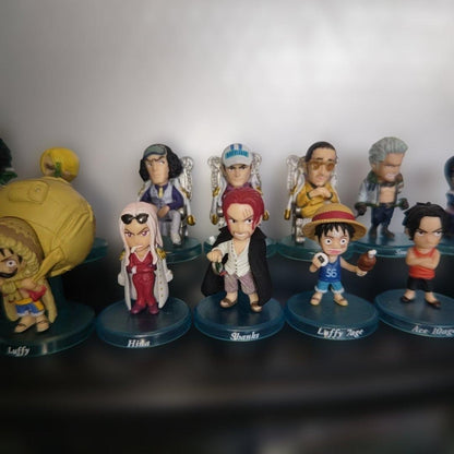 One Piece Figure Collection Lot 16 Piece Set Vintage Rare MultiSeries