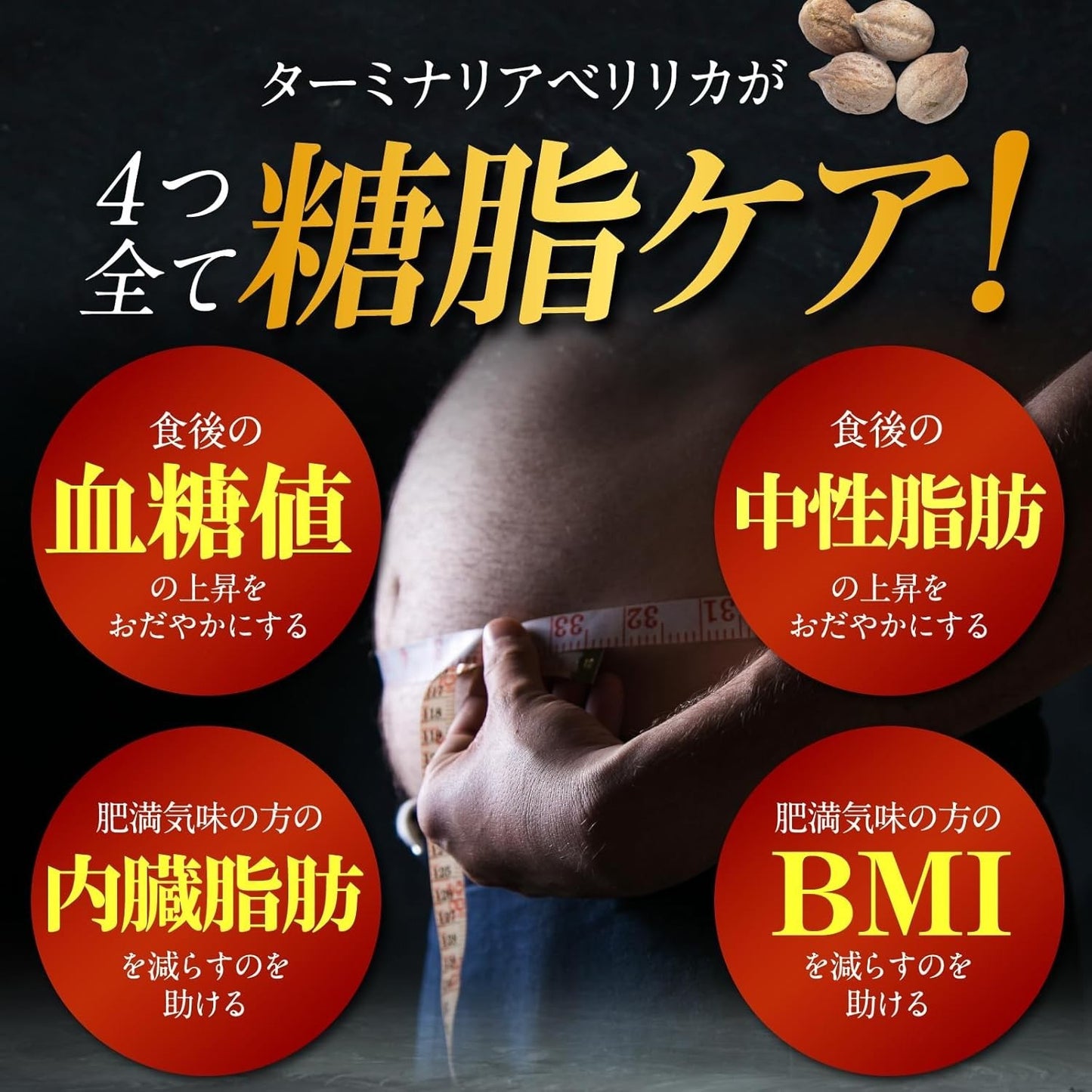 Terminalia Tight: Reduce Belly Fat & BMI. Fat & Sugar Blocker. 120-Day Supply.