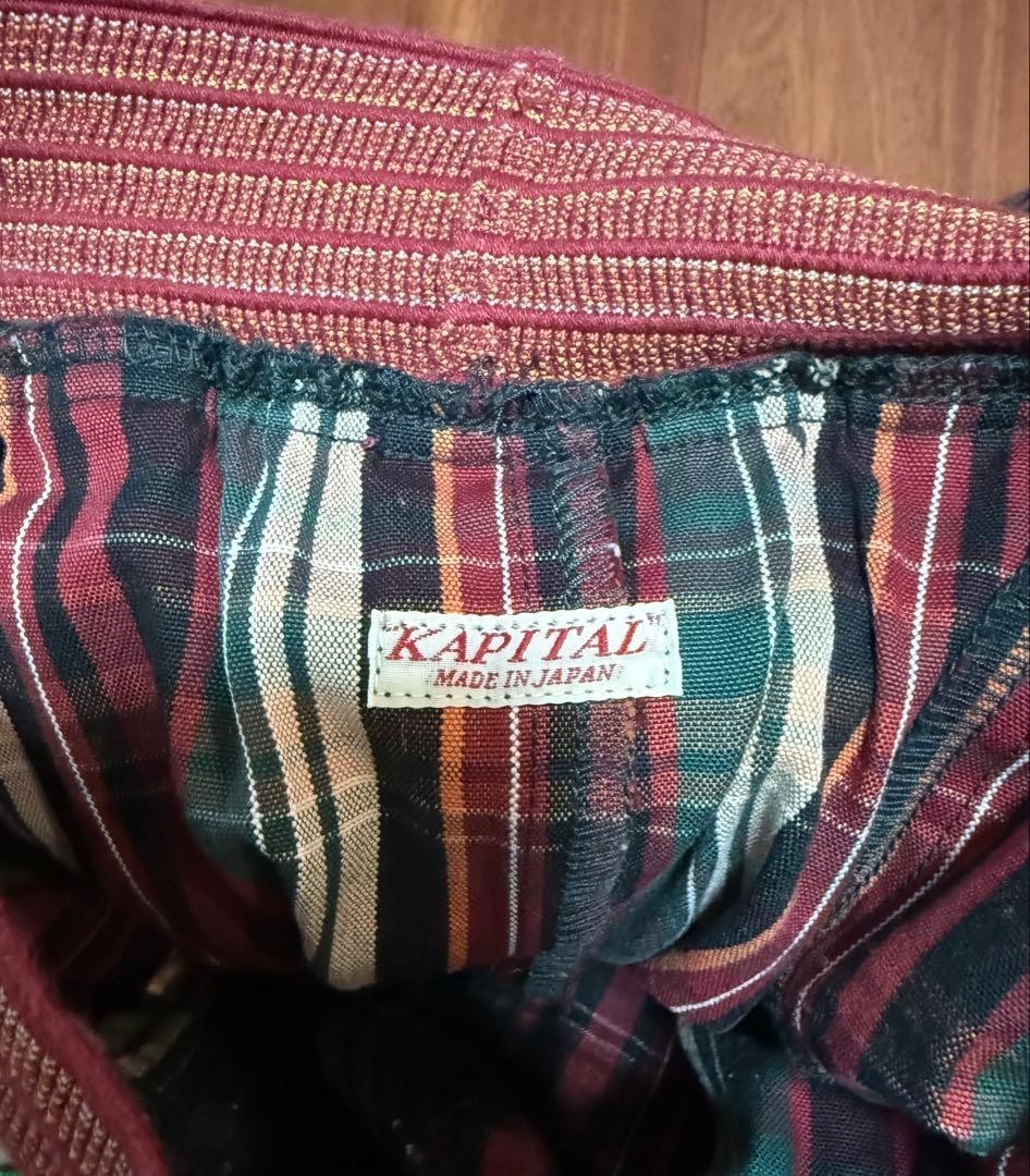 KAPITAL Check Pattern Shorts Men's Size 3