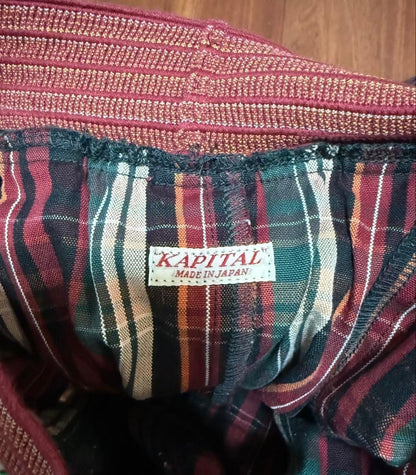 KAPITAL Check Pattern Shorts Men's Size 3