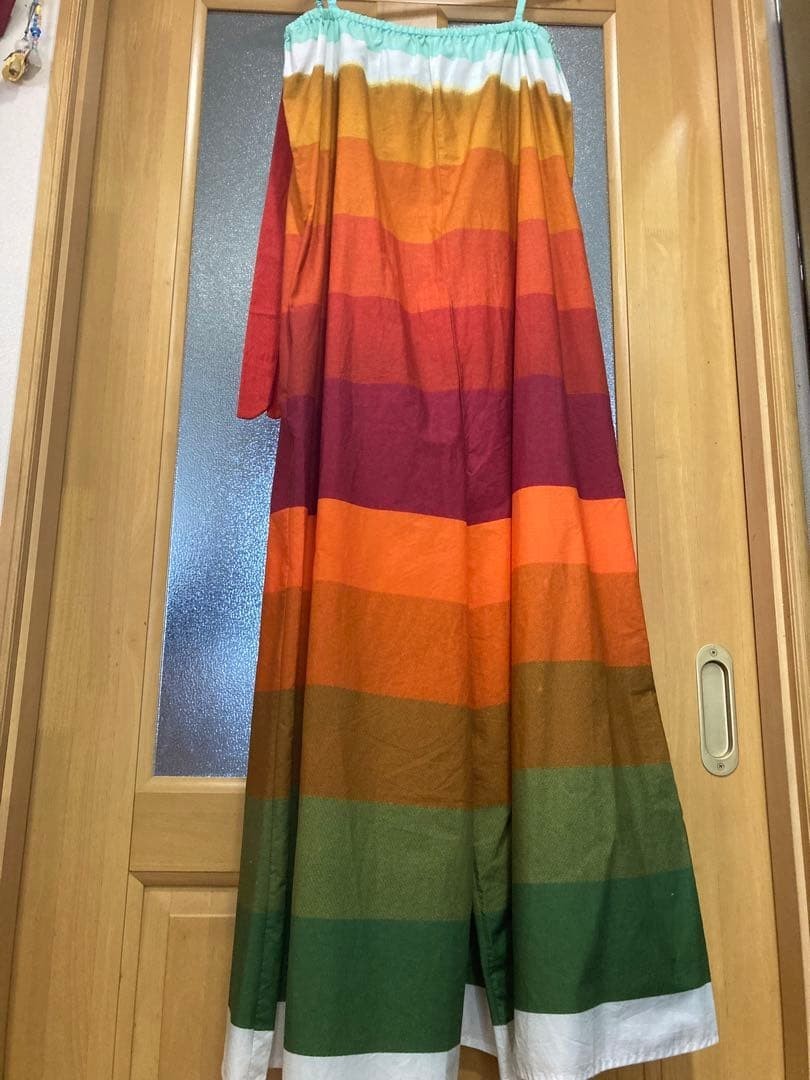 ANNTIAN 100% Organic cotton rainbow overalls Free Size Used FS
