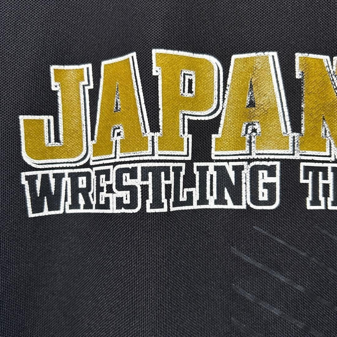 ASICS JAPAN Wrestling Team Polo Shirt 2XL Black Rare JPN Logo