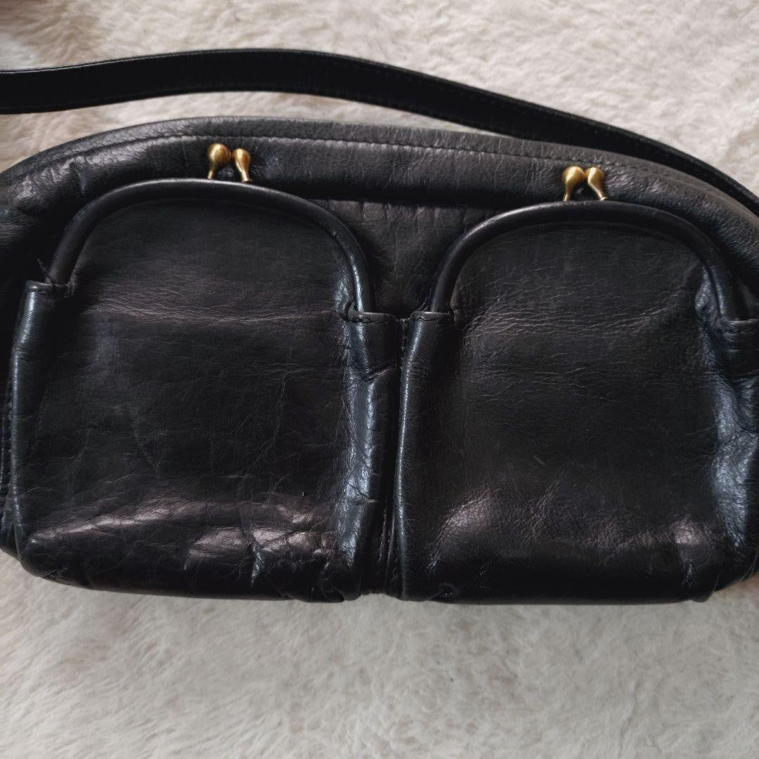 Tsumori Chisato Clasp Shoulder Bag Black 10.2 inches