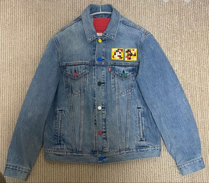 Levi's Lego Denim Jacket Men Collaboration Limited Edition Rare Model VHTF Ameri