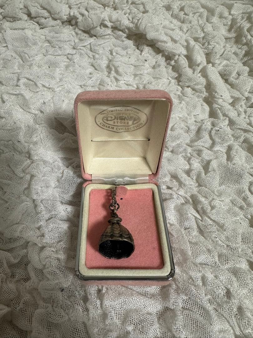 Disney Belle Silver Charm Necklace Sterling 925 Limited Edition
