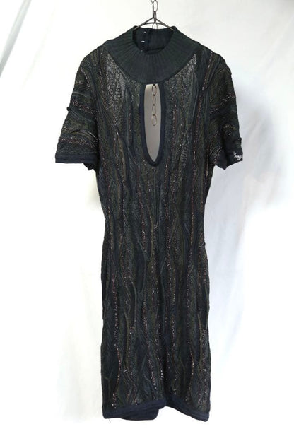COOGI 3D Knit Dress Sweater Dress Punk Cotton Knit Size S Made in Australia