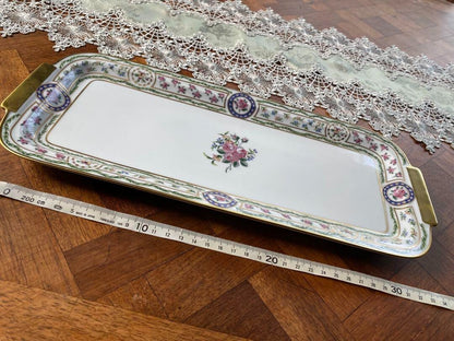 Rare Haviland Limoges Louveciennes Cake Plate Platter Vintage France Used Ex+