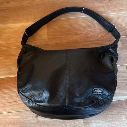 PORTER Freestyle Shoulder Bag Body Bag Black Crescent Moon Yoshida Kaban