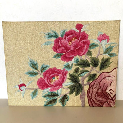 Embroidery art, cultural embroidery, Showa retro, Japanese-style interior