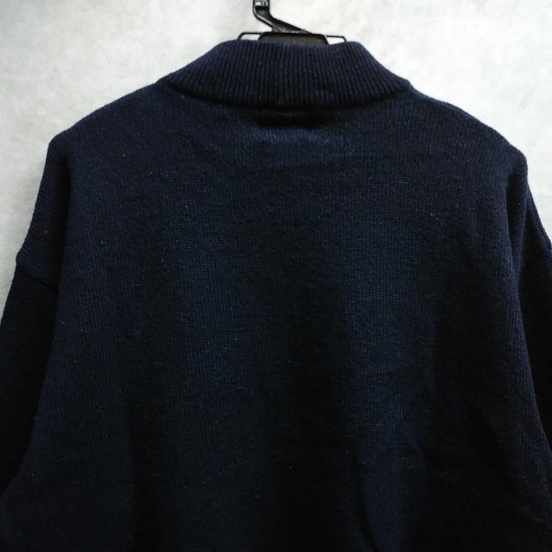 ICEBERG JEANS Vintage Men's Black Logo Wool Sweater Knit Rare Used