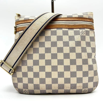 Auth LOUIS VUITTON Damier Azur Pochette Bosphore N51112 MI4097 Shoulder Bag