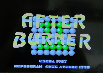 Tested and working: PC Engine After Burner II (HuCard version) - Shooting game