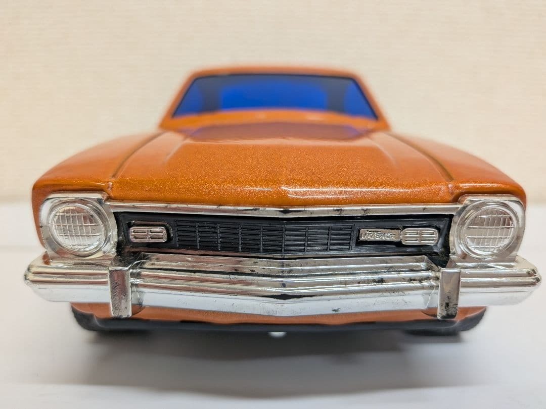NAKADA Ford Maverick Tin Toy 0.6mm Iron Plate Vintage Miniature Cars Box Used