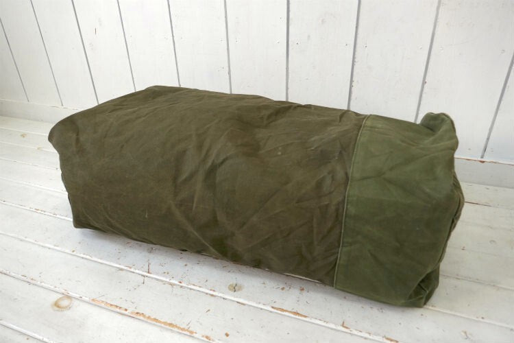 US Military Real 1975s EASTERN CANVAS PRODUCTS Stencil 70's Vintage Duffel Bag