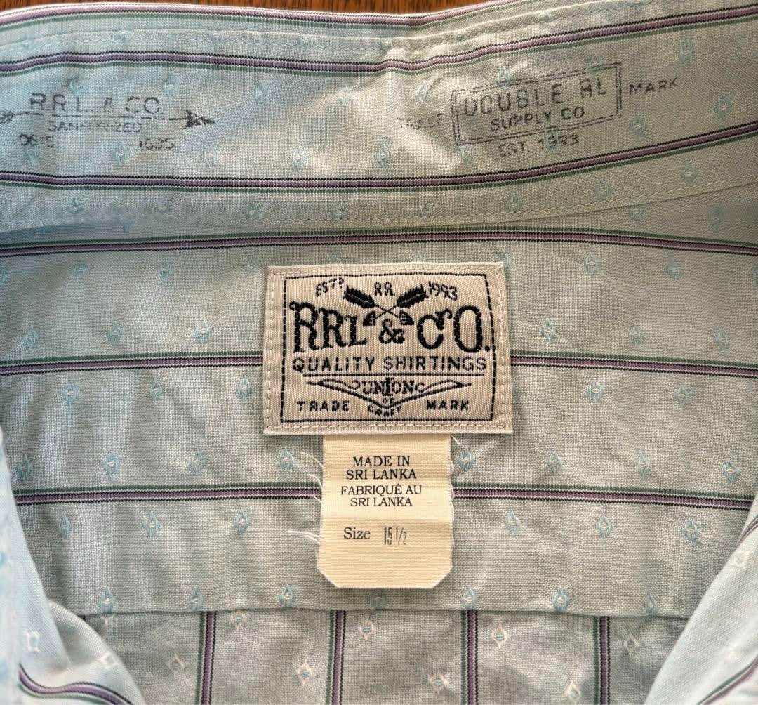 RRL Ralph Lauren DOUBLE RL Work Shirt Long Sleeve Men's size M used from japan