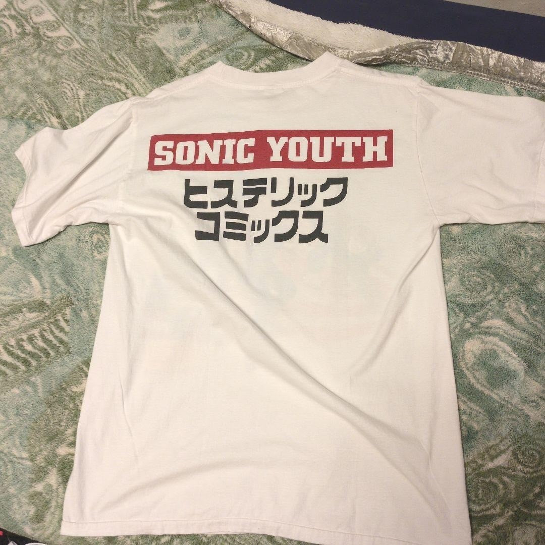 Sonic Youth Rare Band T-Shirt L Vintage Music Shirt Used