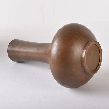 Antique Cast Iron Flower Vase w/ Box Japan