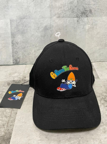 PaRappa the Rapper Hat Cap Black Official PlayStation Rodney Greenblat Rare
