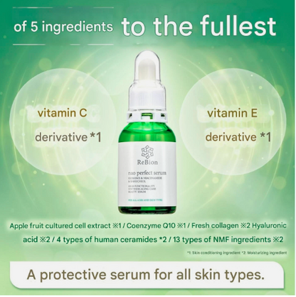 ReBion Serum Nao Perfect Serum 20ml Human Stem Cells Anti-Aging from Japan
