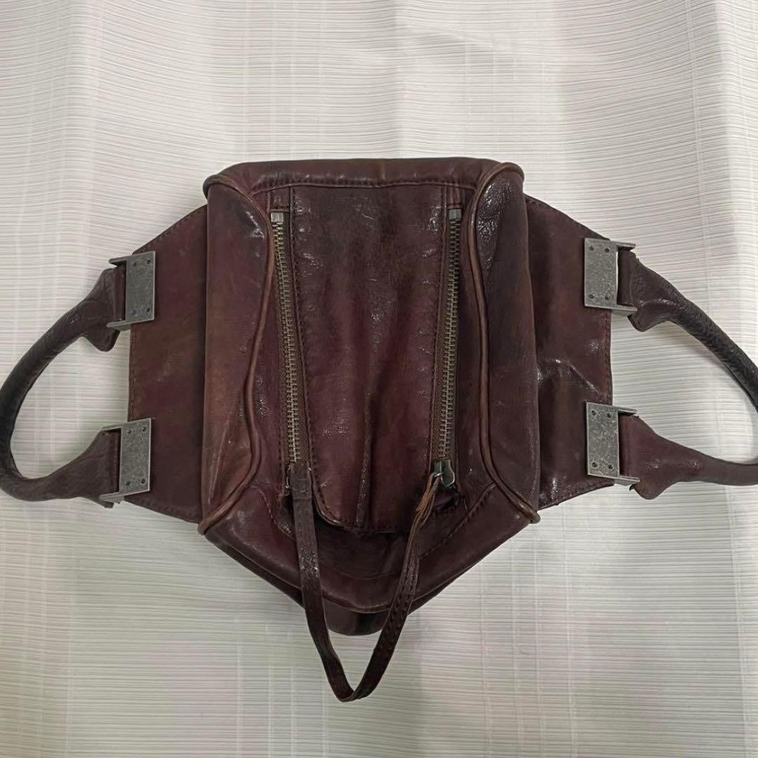 DIESEL Archive 2000s Brown Leather Handbag | Y2K Mode Tote | Vintage Bag JAPAN