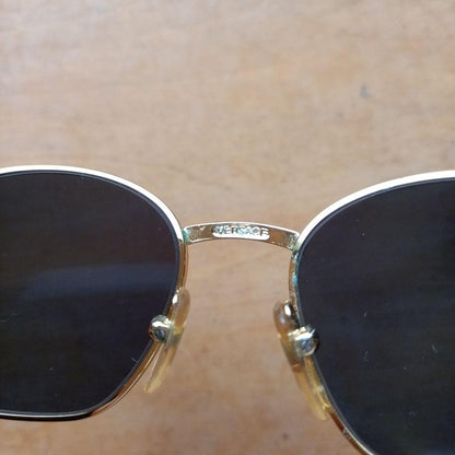 GIANNI VERSACE Mod S61 Col.14L Sunglasses Gold Medusa Vintage 90's