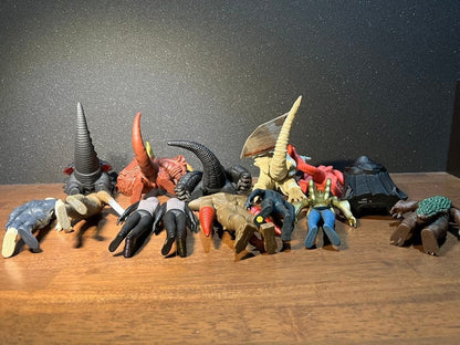 Bandai Ultra Kaiju 500 Series Sofubi Set 14 Figures Lot Authentic Rare