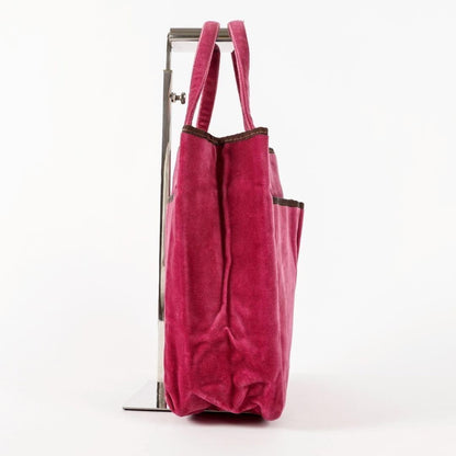 Anya Hindmarch Tote Bag Handbag Velour Red From Japan 136004K Authentic