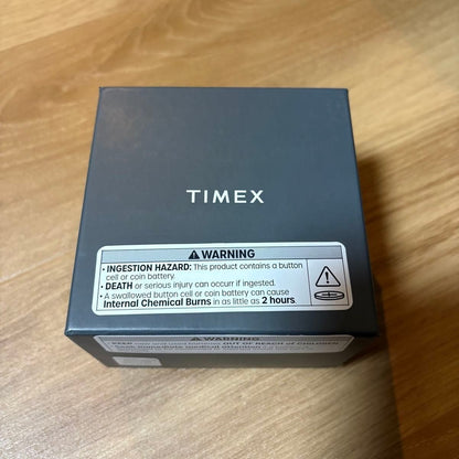 Turquoise Blue Dial TIMEX Watch Rare Hard to Find Model Quartz Men's Used Excell