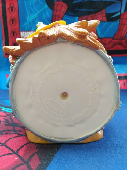 Vintage Sofubi 1990 EUROPET Drummer Figure Art Designer Toy Squeaky 2507TY